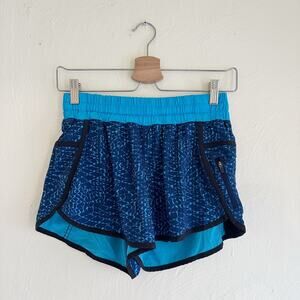 lululemon athletica Blue Patterned Athletic Shorts size 8